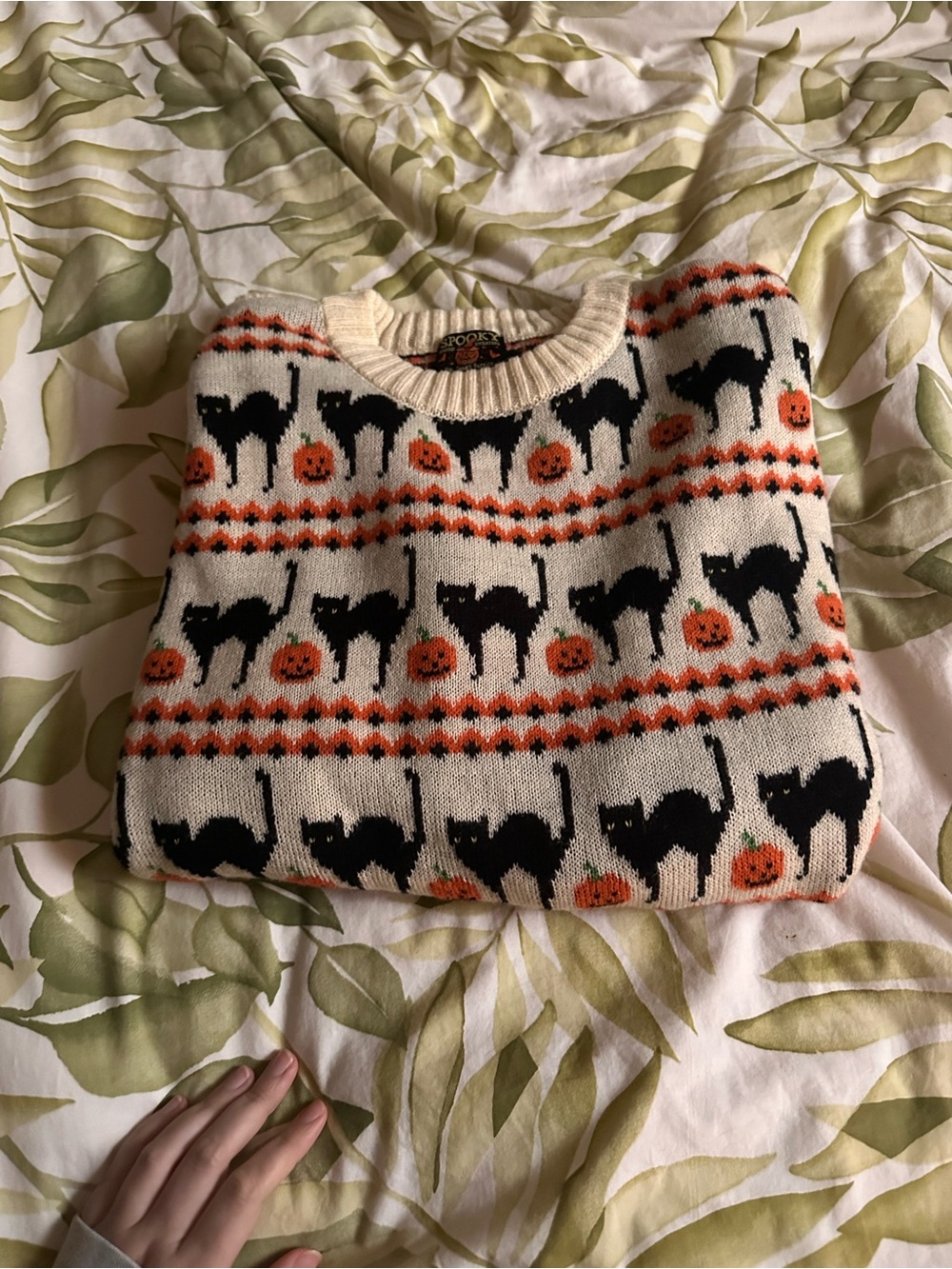 Kiel James Patrick the Scaredy Cat Halloween Sweater - Picture 10 of 10
